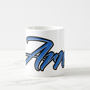 Arne Vorname Name blue Tasse Kaffeetasse