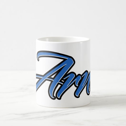 Arne Vorname Name blue Tasse Kaffeetasse (Mittel)