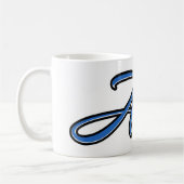 Arne Vorname Name blue Tasse Kaffeetasse (Links)