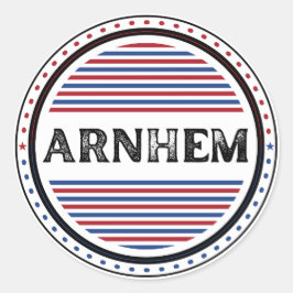 Arnhem City Pride Emblem – Niederländische Identit Runder Aufkleber