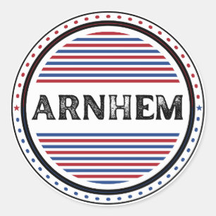 Arnhem City Pride Emblem – Niederländische Identit Runder Aufkleber