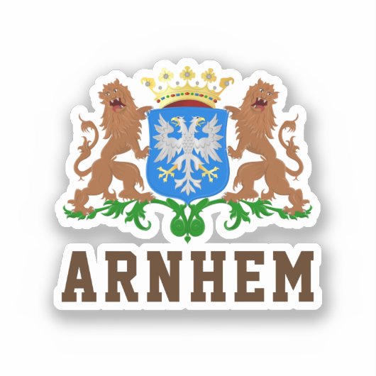 Arnhem Wappen, Niederlande Aufkleber (Vorderseite)
