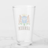 Arnhem Wappen, Niederlande Glas (Rückseite)