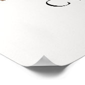 Arnia beach in Spain, neutral aesthetic beach Poster (Ecke)