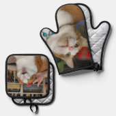 Arnie Ofenhandschuh & Topflappen-Set (Vorderseite/Rückseite)