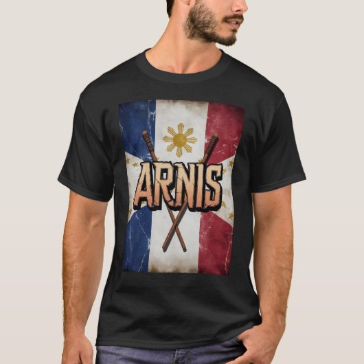 Arnis Filipino Martial Arts Vintage Tee Escrima (Vorderseite)