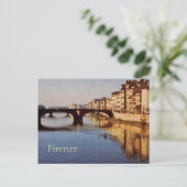 Arno, Florenz, Italien Postkarte (Stehend Vorderseite)