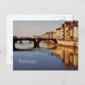 Arno, Florenz, Italien Postkarte (Vorne/Hinten)