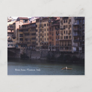 Arno, Florenz, Italien Postkarte
