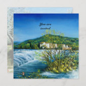 ARNO FLUSS, FLORENZ LANDSCHAFT EINLADEN EINLADUNG (Vorne/Hinten)