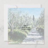 ARNO FLUSS, FLORENZ LANDSCHAFT EINLADEN EINLADUNG (Rückseite)