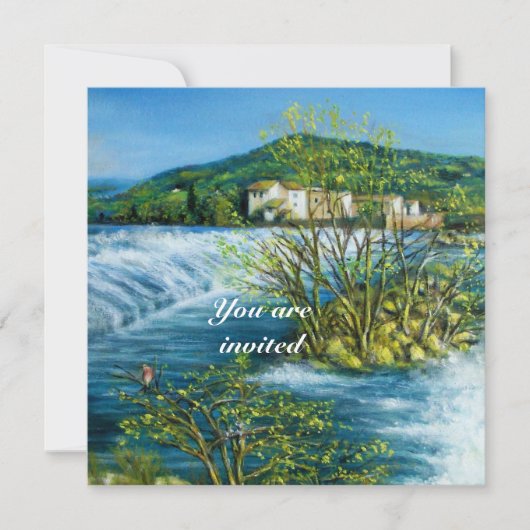 ARNO FLUSS, FLORENZ LANDSCHAFT LANDSCHAFT Einladun Einladung (Vorderseite)