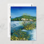 ARNO FLUSS ROVEZZANO Florence Italien Postkarte (Vorne/Hinten)