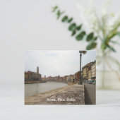 Arno, Pisa, Italien Postkarte (Stehend Vorderseite)