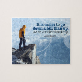 Arnold Bennett Inspiration Zitat "Top view" Puzzle
