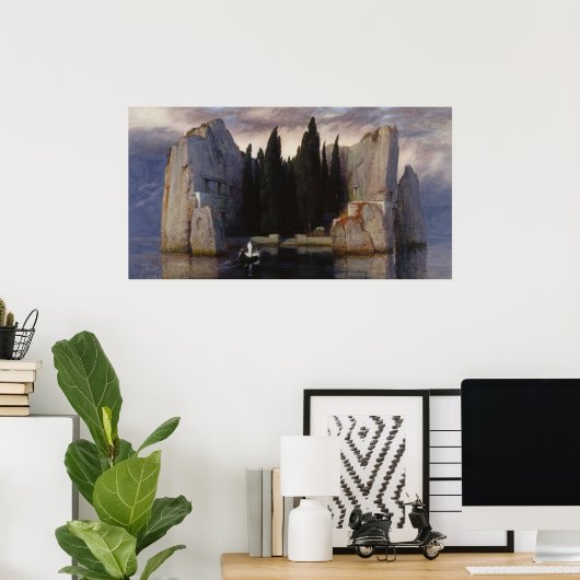 Arnold Böcklin - Die Insel der Toten Poster (Heimbüro)