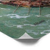 Arnold Böcklin Odysseus und Polyphemus Poster (Ecke)