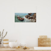 Arnold Böcklin Odysseus und Polyphemus Poster (Küche)