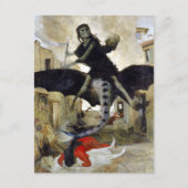 Arnold Böcklin - Pest-Poster Postkarte (Vorderseite)