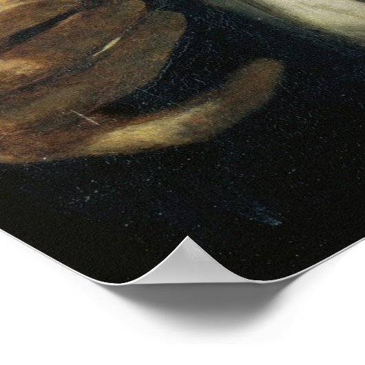 Arnold Böcklin - Selbstportrait mit dem Tod Poster (Ecke)