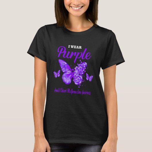 Arnold Chiari Malformation Awareness I Tragen Lila T-Shirt (Vorderseite)
