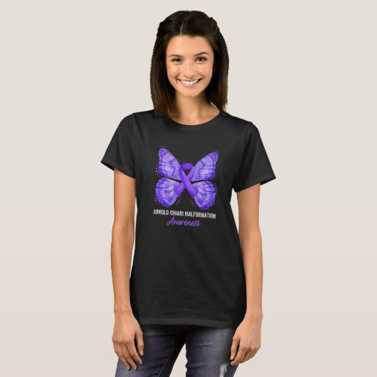 Arnold Chiari Malformation Awareness Month Purple  T-Shirt (Vorne ganz)