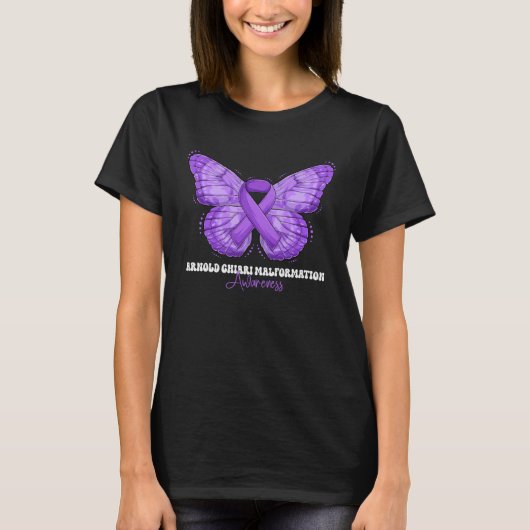 Arnold Chiari Malformation Awareness Month Purple  T-Shirt (Vorderseite)