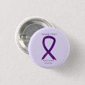 Arnold-Chiari Malformation Awareness Ribbon Button (Vorne & Hinten)