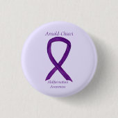 Arnold-Chiari Malformation Awareness Ribbon Button (Vorderseite)