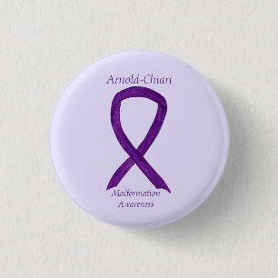 Arnold-Chiari Malformation Awareness Ribbon Button
