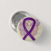Arnold-Chiari Malformation Awareness Ribbon Button (Vorne & Hinten)