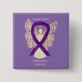Arnold-Chiari Malformation Awareness Ribbon Button (Vorderseite)
