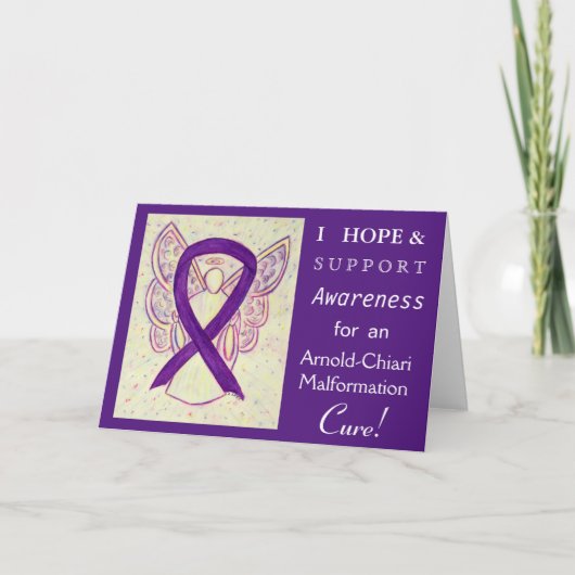 Arnold-Chiari Malformation Awareness Ribbon Card Karte (Vorderseite)