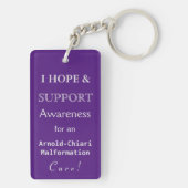 Arnold-Chiari Malformation Awareness Ribbon Chain Schlüsselanhänger (Rückseite)