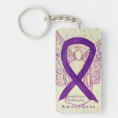 Arnold-Chiari Malformation Awareness Ribbon Chain Schlüsselanhänger (Vorderseite)