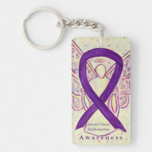 Arnold-Chiari Malformation Awareness Ribbon Chain Schlüsselanhänger