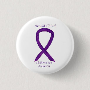 Arnold-Chiari Malformation Awareness Ribbon Pin Button