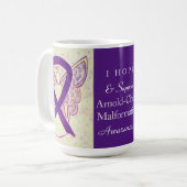 Arnold-Chiari Malformation Awareness Ribbon Tasse (Vorderseite Links)