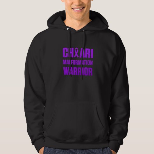 Arnold Chiari Malformation Warrior Fight Awareness Hoodie (Vorderseite)