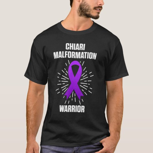 Arnold Chiari Malformation Warrior Fight Awareness T-Shirt (Vorderseite)
