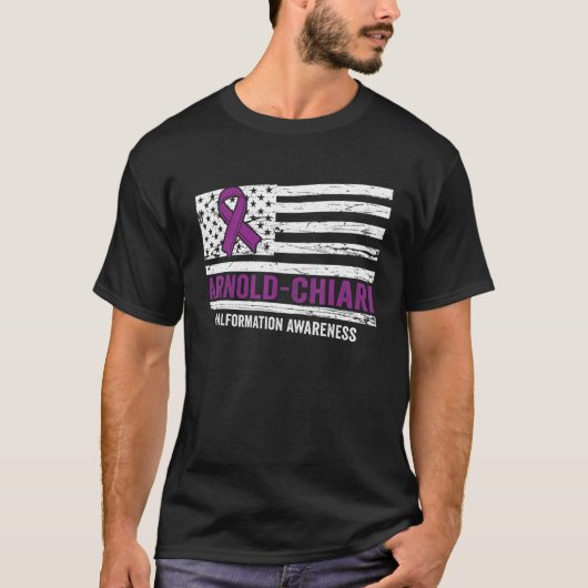 Arnold Chiari Malformation Warrior Plan Awareness T-Shirt (Vorderseite)
