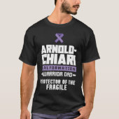 Arnold Chiari Malformation Warrior Protector Aware T-Shirt (Vorderseite)