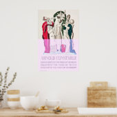 Arnold Constable Fashion Art Nouveau Jean-Dupas Poster (Küche)