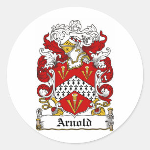 ARNOLD FAMILIENWAPPEN - ARNOLD COAT OF ARMS RUNDER AUFKLEBER