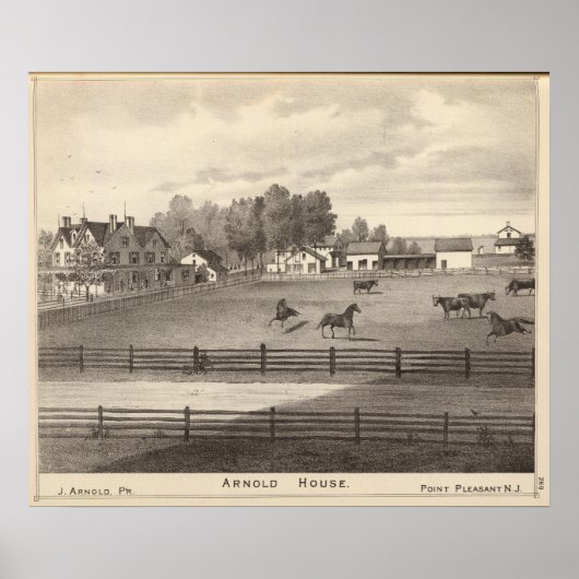 Arnold House, Point Pleasant, NJ Poster (Vorne)