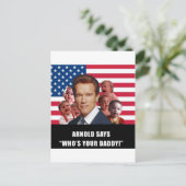 Arnold Says Postkarte (Stehend Vorderseite)