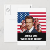 Arnold Says Postkarte (Vorne/Hinten)