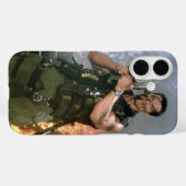 Arnold Schwarzeneger Rocket Shoot Case-Mate iPhone Hülle (Rückseite (Horizontal))