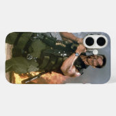 Arnold Schwarzeneger Rocket Shoot Case-Mate iPhone Hülle (Rückseite (Horizontal))
