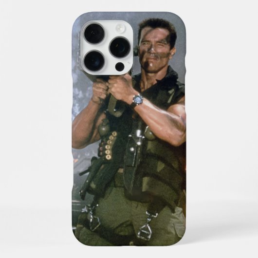 Arnold Schwarzeneger Rocket Shoot iPhone Hülle (Rückseite)